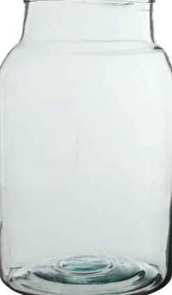 Mica Decorations vaas Vienne transparant D 21 H 35 cm
