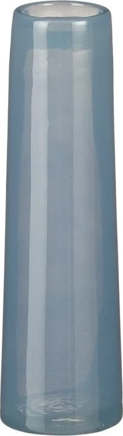 Mica Decorations vaas Xandra blauw D 7 H 23,5 cm