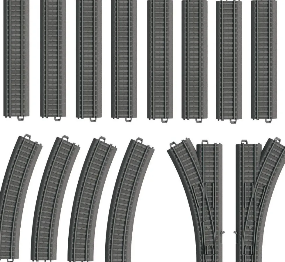 Märklin My World kerstdorpminiatuur rails aanvulling 14,2 x 6,6 x 24 cm 14-delig