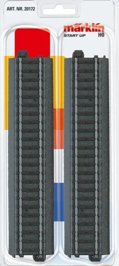 Märklin Start Up kerstdorpminiatuur rails recht kort 11 x 2,5 x 24,6 cm 4 stuks