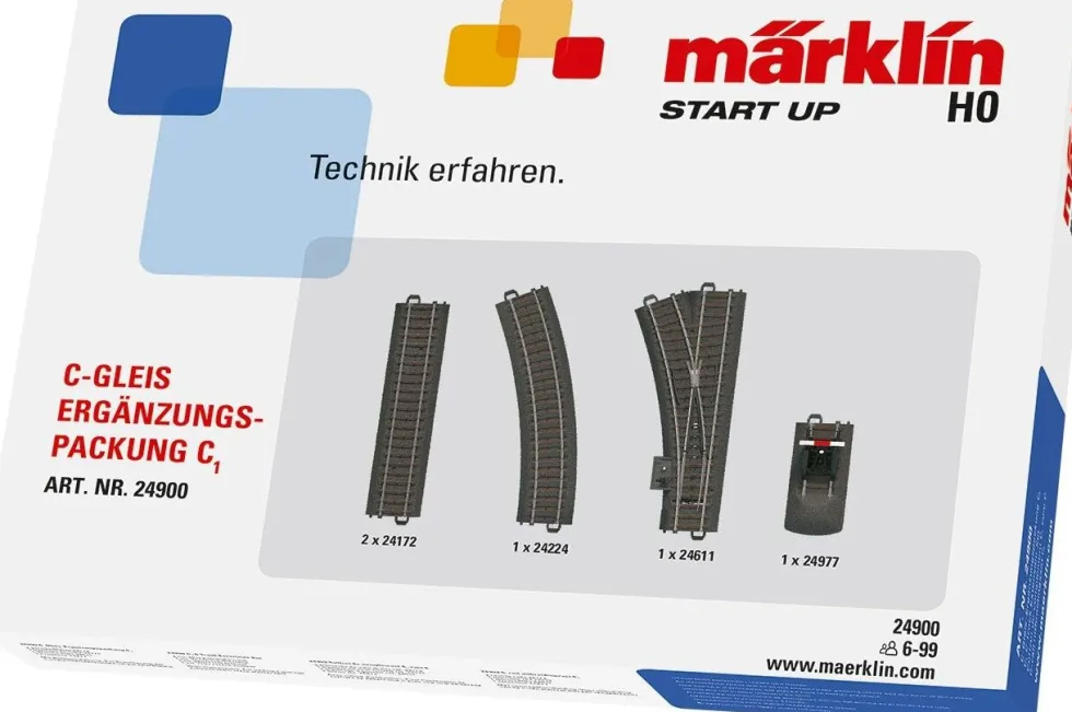 Märklin Start Up kerstdorpminiatuur rails aanvulling C1 23,7 x 5,7 x 31,5 cm 5-delig