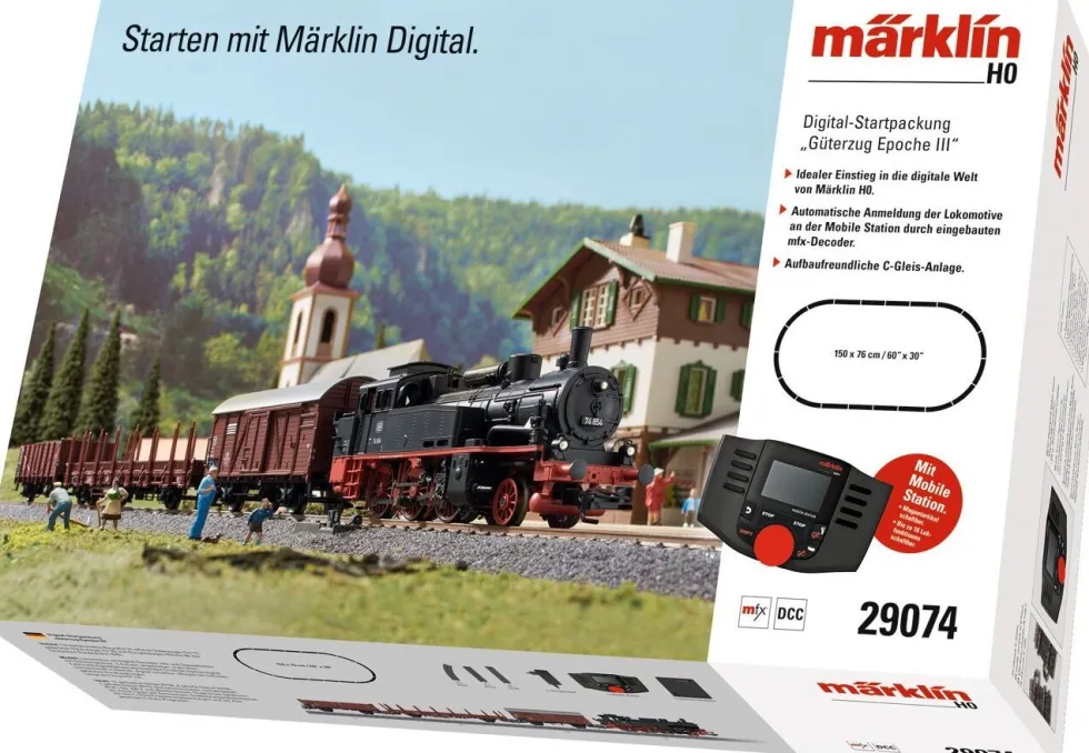 Märklin Start Up kerstdorp set goederentrein 38,7 x 13 x 58,5 cm 22-delig