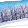 My Village kerstdorp achtergrond sneeuwbos 150 x 75 x 0,5 cm