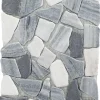 My Village kerstdorp ondergrond steen mat grijs / wit 30 x 14 cm