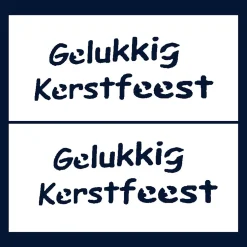 Peha Magic raamsjabloon gelukkig kerstfeest zwart / wit 16 x 25 cm 2 stuks