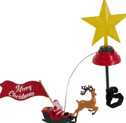 Piek kerstman met slee 45 x 33 x 14 cm