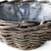 Plantenmand Antique grijs D 30 H 12 cm