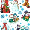 Raamsticker kerst gekleurd 30 x 42 cm