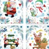 Raamsticker kerstmis gekleurd 30 x 42 cm