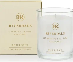 Riverdale geurkaars Boutique nude grapefruit & lime 22 uur D 9 H 11