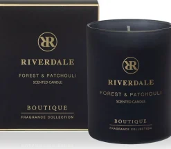 Riverdale geurkaars Boutique zwart forest & patchouli 22 uur D 9 H 11