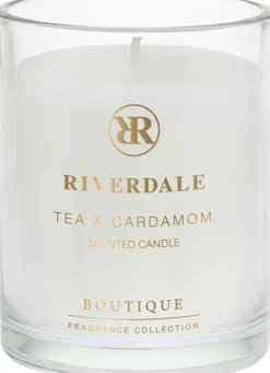 Riverdale geurkaars Boutique groen tea & cardamom 22 uur D 9 H 11