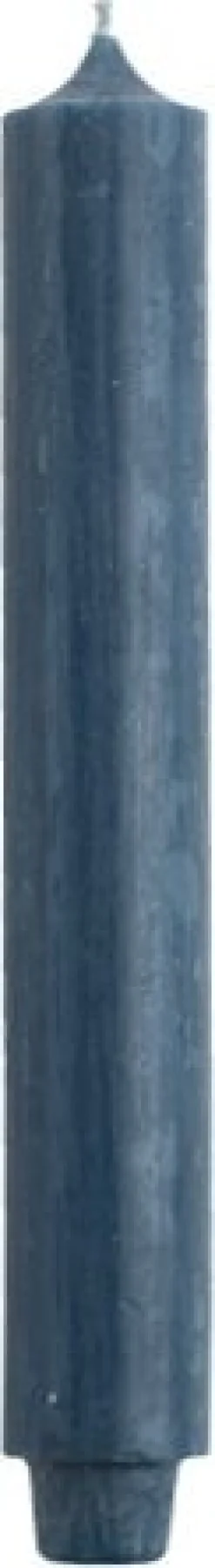 Rustik Lys dinerkaars blauw 21 uur D 3,2 H 30 cm