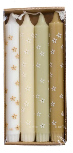 Rustik Lys dinerkaars By Kimmi multi zomer 7 uur D 2,2 H 19 cm 4 stuks