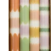 Rustik Lys dinerkaars By Kimmi wit / multi 7 uur D 2,2 H 20 cm 4 stuks