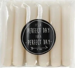 Rustik Lys dinerkaars Cadeau crème 5 uur 6 stuks
