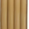 Rustik Lys dinerkaars Gloss caramel 8 uur 4 stuks