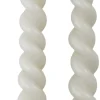 Rustik Lys dinerkaars Swirl grijs 8,5 uur 2 stuks