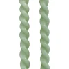 Rustik Lys dinerkaars Swirl groen 4 uur 2 stuks