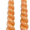 Rustik Lys dinerkaars Swirl mini roze 4 uur 2 stuks