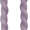 Rustik Lys dinerkaars Swirl paars 4 uur 2 stuks