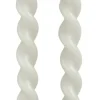Rustik Lys dinerkaars Swirl wit 4 uur 2 stuks