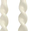 Rustik Lys dinerkaars Twist grijs 8,5 uur 2 stuks