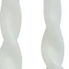 Rustik Lys dinerkaars Twist wit 8,5 uur 2 stuks