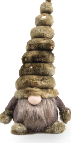 SID kerstfiguur gnoom Toby bruin 18 x 14 x 36 cm