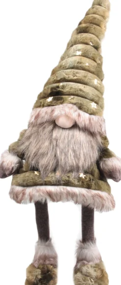 SID kerstfiguur gnoom Toby staand bruin 29 x 20 x 68 cm