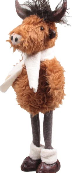 SID kerstfiguur Hooglander staand bruin 18 x 25 x 67 cm