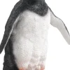 SID kerstfiguur kuifpinguin staand zwart / wit 21 x 17 x 30 cm