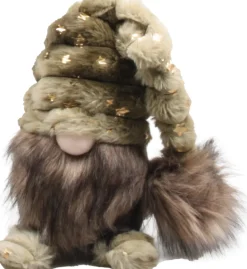 SID kerstfiguur Slaapmuts gnoom bruin / groen 18 x 19 x 50 cm