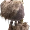 SID kerstfiguur Slaapmuts gnoom bruin / groen 17 x 22 x 70 cm