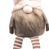SID kerstfiguur Toby gnoom bungelbeen wit / beige 10,5 x 11,5 x 55 cm