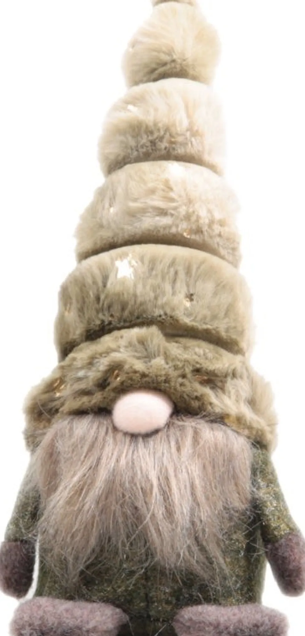 Sid kerstfiguur Toby gnoom groen 9,5 x 9 x 22,5 cm