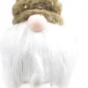 Sid kerstfiguur Toby gnoom groen / wit met verlichting 20 x 20 x 73 cm