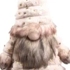 SID kerstfiguur Toby gnoom staand wit / beige 24 x 33 x 94 cm