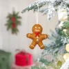 Sjaal met Verhaal kerst ornament gingerbread bruin 2 x 9 x 11 cm