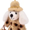 Sjaal met Verhaal kerst ornament Shopaholic poedel beige 5 x 11 x 13 cm