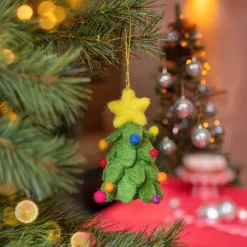 Sjaal met Verhaal kerst ornament kerstboom 5 x 5 x 10 cm