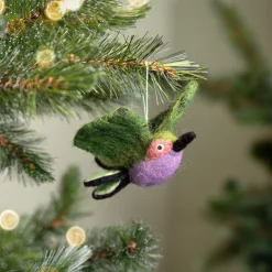 Sjaal met Verhaal kerst ornament kolibrie 14 x 5 x 8 cm