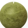 Spaas bolkaars Essential collection olijf 24 uur D 8 H 8 cm