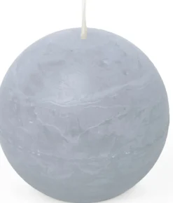 Spaas bolkaars Essential collection lichtblauw 24 uur D 8 H 8 cm