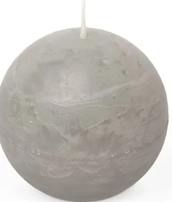 Spaas bolkaars Essential collection grijs 24 uur D 8 H 8 cm