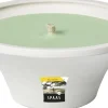 Spaas citronellakaars Asian Garden fruitig groen 9 uur D 17,5 H 7,5 cm