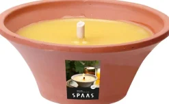 Spaas citronella kaars geel D 18 H 7,5 cm