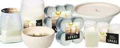 Spaas citronellakaars Ginger Love kruidig wit 13 uur D 10,9 H 4,6 cm
