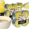 Spaas citronellakaars Lemon Breeze fruitig geel 45 uur D 9 H 9,8 cm