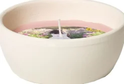 Spaas citronellakaars Summer Blossom bloemig roze 13 uur D 10,9 H 4,6 cm